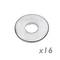 Screws for mounting chair design inspired by Eiffel Tower Kit 4 units 16 screws