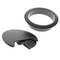 Set of 20 round cable grommets to build in table of black color and diameter 53 mm