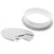 Lot de 20 passe-câbles ronds encastrables pour table de couleur blanc et diamètre 60 mm