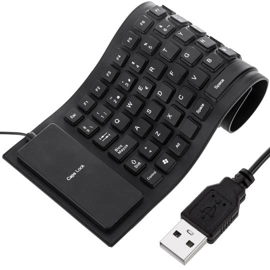 Best Buy essentials™ Full-size Wired Membrane USB Keyboard Black BE-PKWDKB  - Best Buy