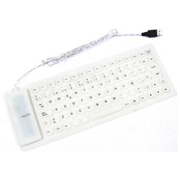 Flessibile Tastiera USB e PS2 e bianco 85-key