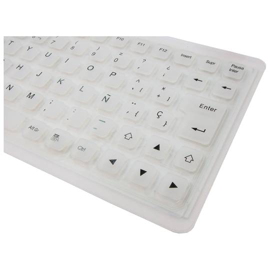 Flessibile Tastiera USB e PS2 85 tasti retroilluminata e nero