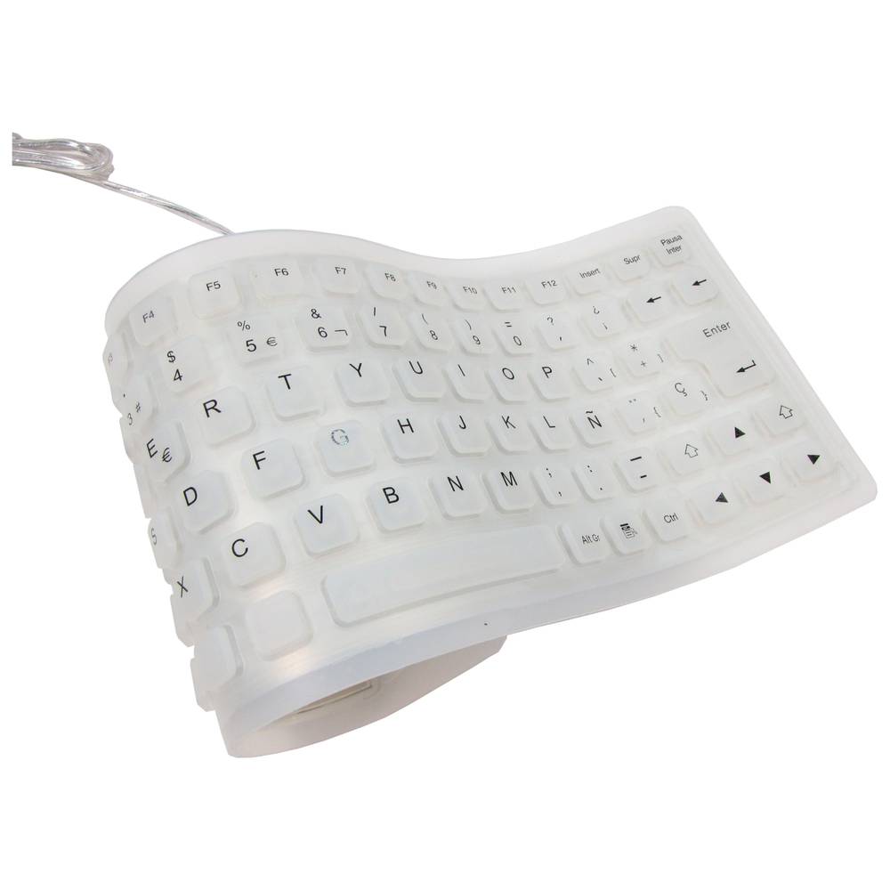 Flessibile Tastiera USB e PS2 85 tasti retroilluminata e nero