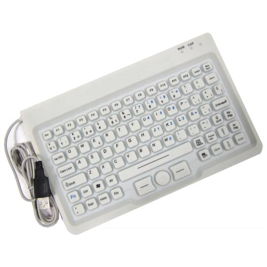 Teclado industrial com 85 chave USB do mouse e branco