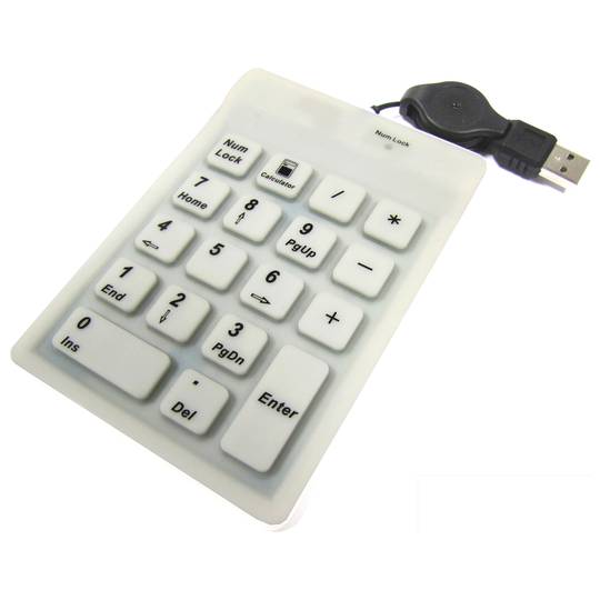 Industrielle clavier 18-clé USB et blanc Calculatrice