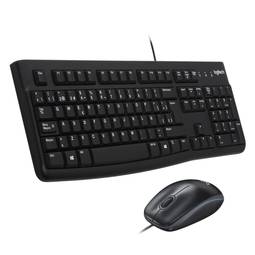 Logitech MK120 zwarte USB-toetsenbord- en muisbundel 920-002550