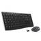 Logitech Black Wireless MK270 toetsenbord en muis combo 920-004513