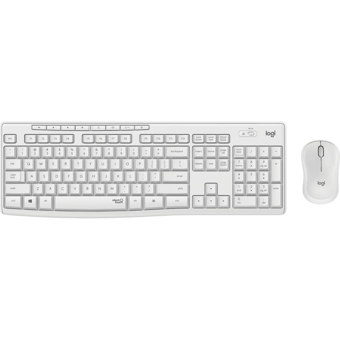 Ensemble clavier et souris blanc sans fil Logitech MK295 920-009822 -  Cablematic