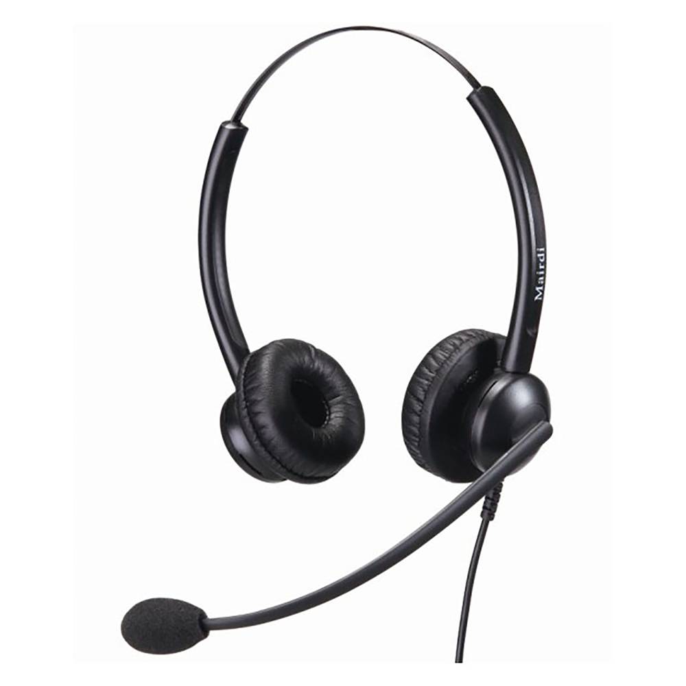 Podwójny zestaw słuchawkowy z mikrofonem zgodny z modelem Plantronics QD KG06