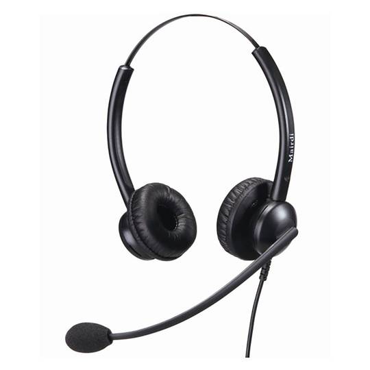Podwójny zestaw słuchawkowy z mikrofonem zgodny z modelem Plantronics QD KG06