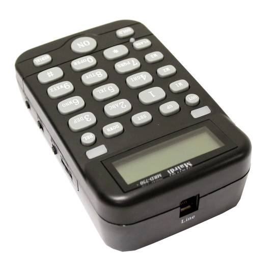 Marcador telefónico para 2 auriculares con micrófono modelo KG42