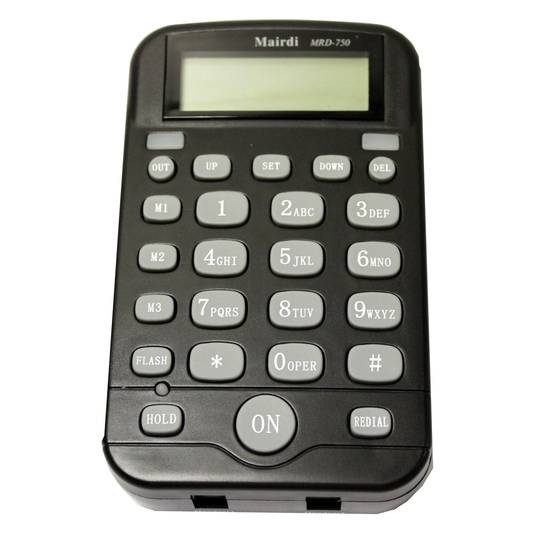 Marcador telefónico para 2 auriculares con micrófono modelo KG42