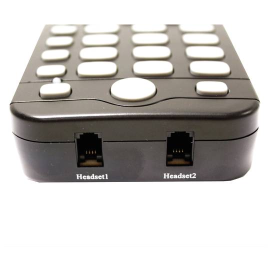 Marcador telefónico para 2 auriculares con micrófono modelo KG42