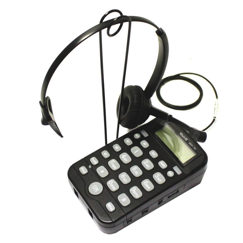 Marcador telefónico para 2 auriculares con micrófono modelo KG42
