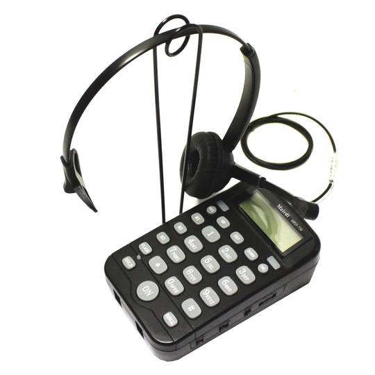 Marcador telefónico para 2 auriculares con micrófono modelo KG42