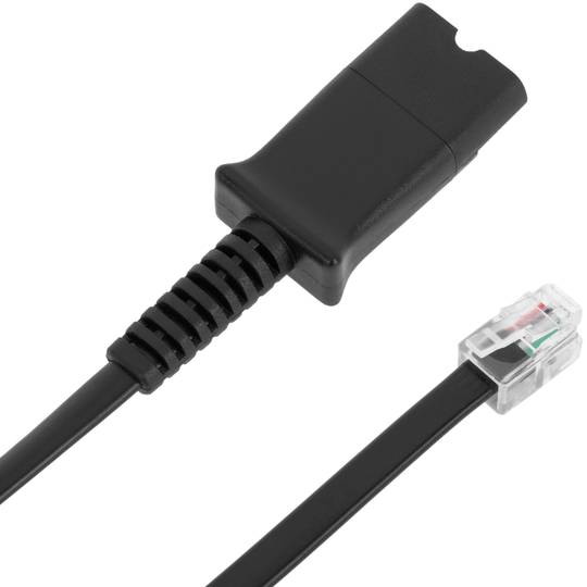 Cavo compatibile con Plantronics QD con telefono RJ9 standard