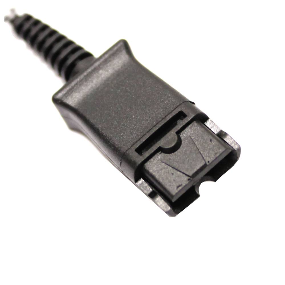 Cable compatible with Plantronics QD to RJ9 phone for Avaya 1600 9600
