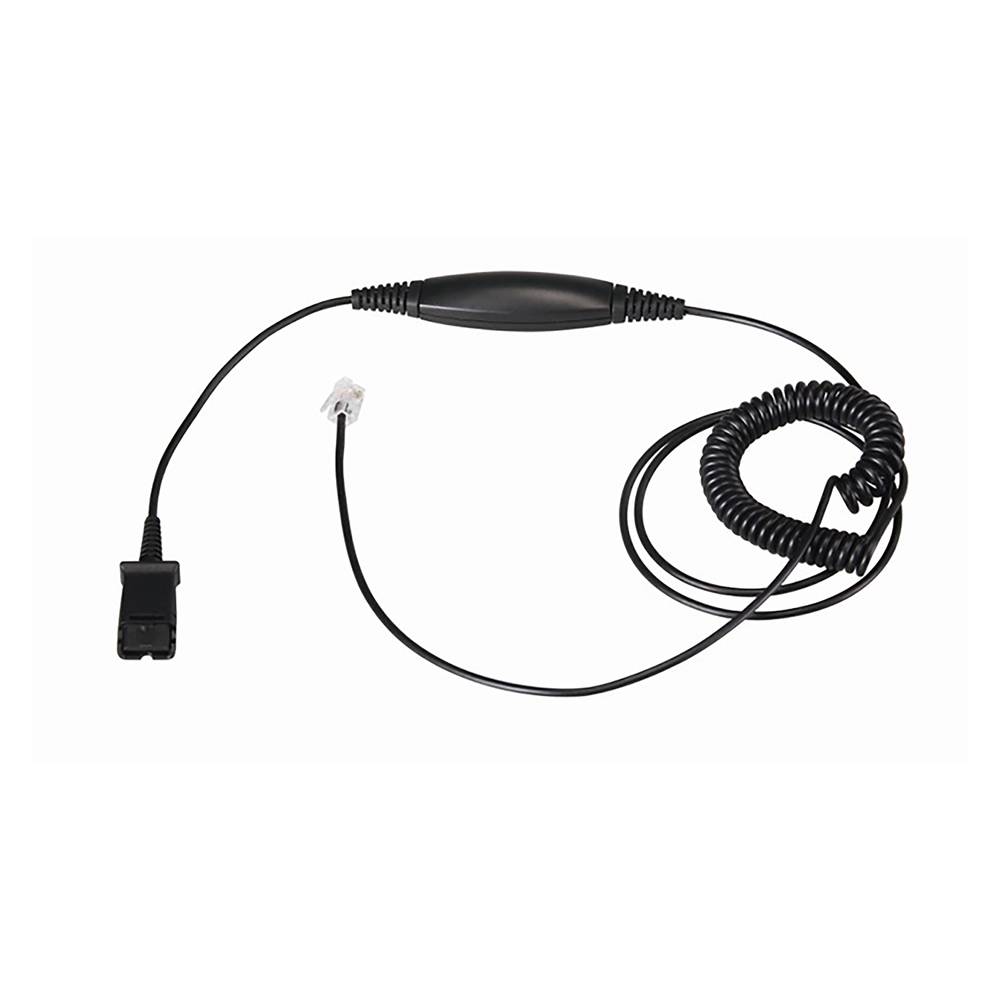 Kompatibles Kabel mit Plantronics QD zum Standard RJ9 Telefon mit Verstärker