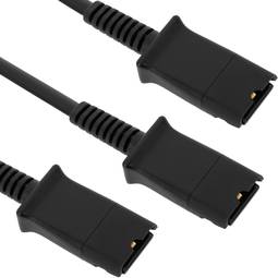 Cable duplicador compatible con Plantronics QD de 40cm