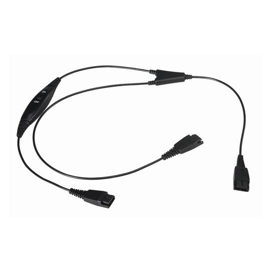 Cable duplicador compatible con GN Netcom QD de 40cm con volúmen