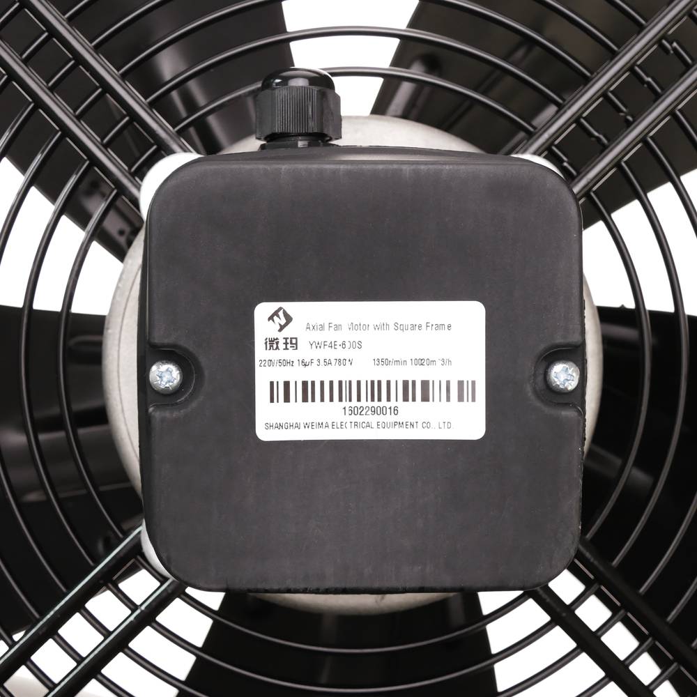 Extractor d'aire de paret de 600 mm per a ventilació industrial 1350 rpm quadrat 790x790x100 mm