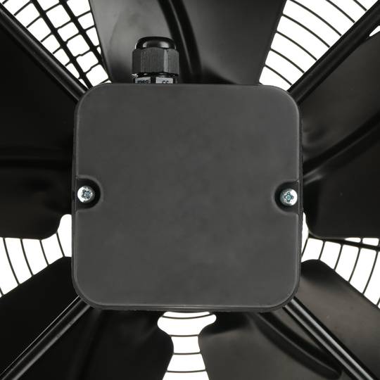 Ducting industrial air extractor fan of 200 mm for inline ventilation 2550 rpm round 260x260x180 mm
