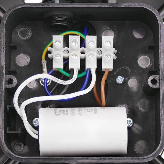 Estrattore d'aria per tubo di 300 mm per la ventilazione industriale 2550 rpm tondo 360x360x180 mm