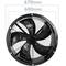 Ducting industrial air extractor fan of 600 mm for inline ventilation 1350 rpm round 670x670x280 mm