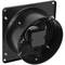 Wentylator wyciągowy 250 mm do wentylacji przemysłowej 2550 obr./min czarny z żaluzjowym systemem zwrotnym
