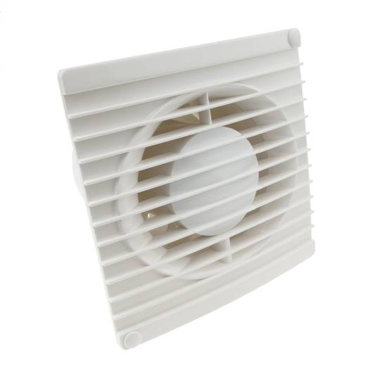Bathroom Extractor Fan 100mm with Timer and Humidity Sensor Wave Ventilator 