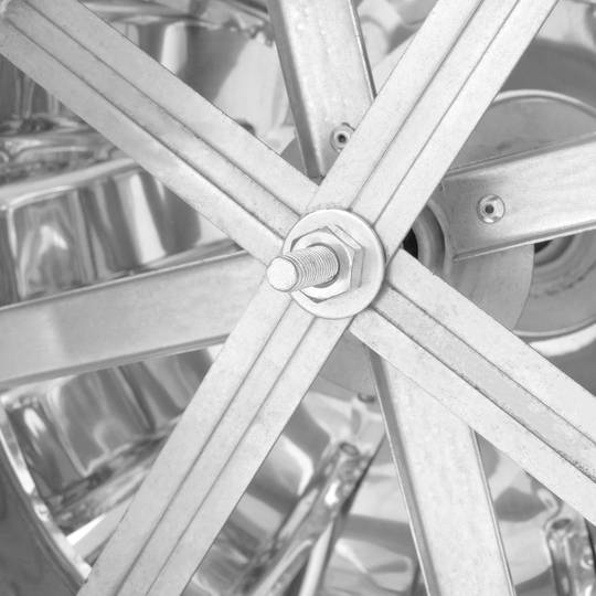 Barret extractor de fums galvanitzat giratori per a tub de 100 mm de diàmetre