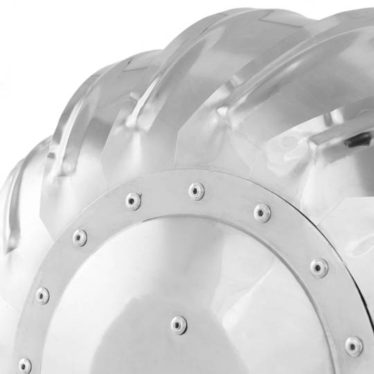 Sombrero extractor de humos galvanizado giratorio para tubo de 160 mm de diámetro