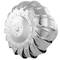 Sombrero extractor de humos galvanizado giratorio para tubo de 200 mm de diámetro