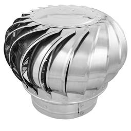 Barret extractor de fums galvanitzat giratori per a tub de 250 mm de diàmetre