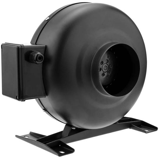 Ventoinha Exaustor de tubo de 125 mm. Extrator em linha de duto para ventilação industrial