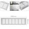 Ventilation grid for baseboard plate aluminum 300x80mm