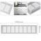 Grille de ventilation pour plinthes base en aluminium 350x80mm