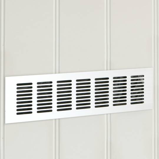 Grille de ventilation pour plinthes base en aluminium 350x80mm