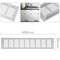 Lüftungsgitter für Fußleiste Aluminium 400x80mm