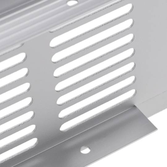 Lüftungsgitter für Fußleiste Aluminium 400x80mm