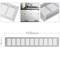 Ventilatierooster voor bodemplaat aluminium 450x80mm
