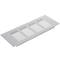 Lüftungsgitter für Fußleiste Aluminium 200x80mm