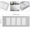 Lüftungsgitter für Fußleiste Aluminium 200x80mm