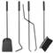Serviteur de cheminée Set de 4 accessoires en fonte