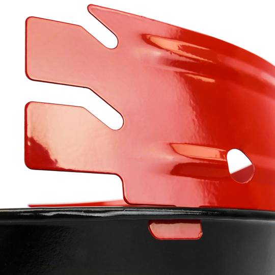 Barbacoa de carbó de 33x45 cm rodona amb potes BBQ grill per a jardí i càmping