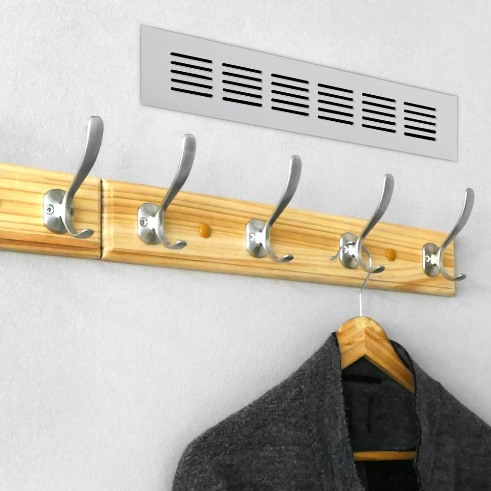 Ventilatierooster voor bodemplaat aluminium 200x50mm