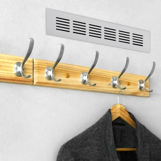 Ventilatierooster voor bodemplaat aluminium 200x50mm