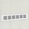 Ventilation grid for baseboard plate aluminum 300x50mm