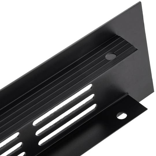 Kratka wentylacyjna do podstawy aluminiowej 250x50mm w kolorze czarnym