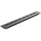 Griglia di aerazione per piastra base in alluminio 350x50mm di colore nero